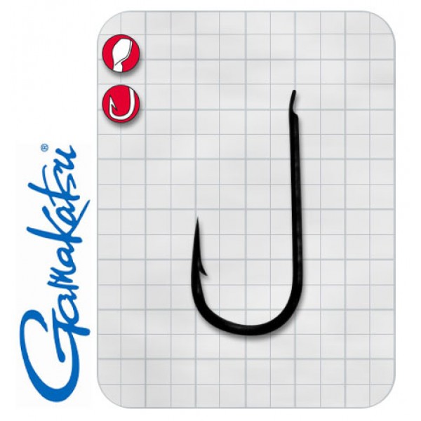 Gamakatsu Hook LS-1312F (Black) (Fishing Hooks) - www.eribolov.rs
